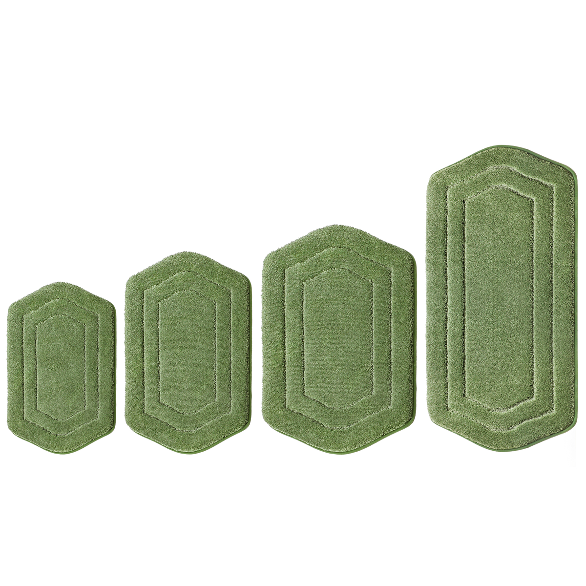 Soft Absorbent Bath Mat, Non-Slip TPR Backing, Machine Washable