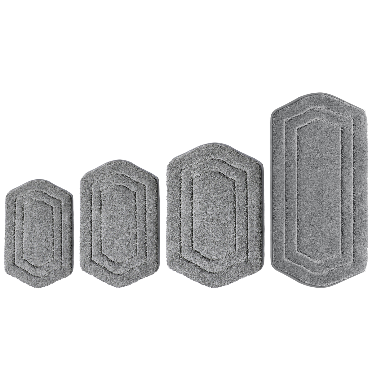 Soft Absorbent Bath Mat, Non-Slip TPR Backing, Machine Washable
