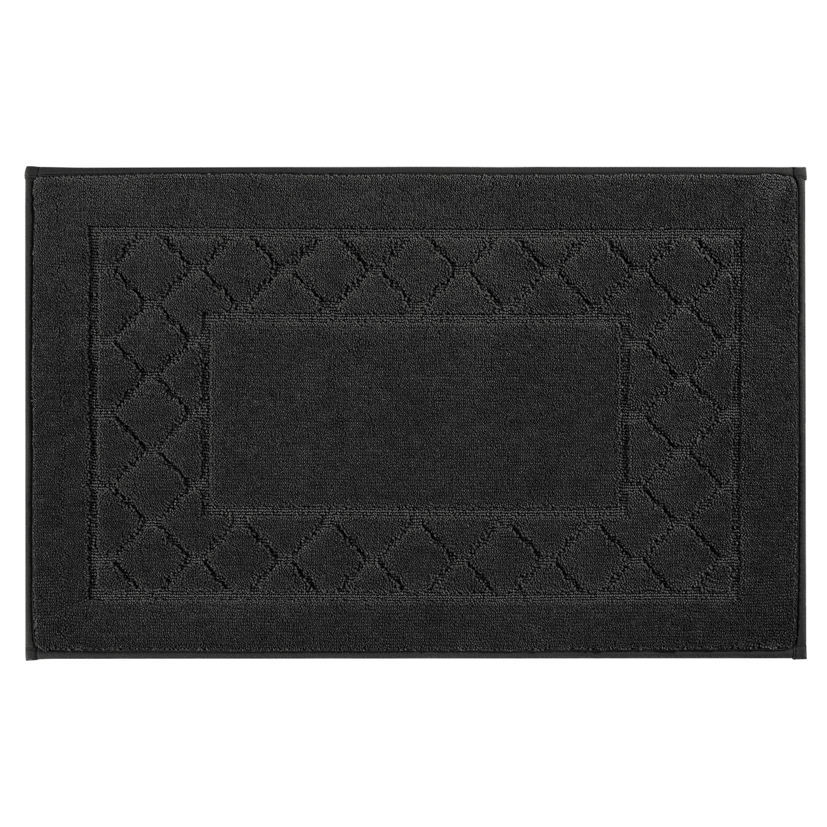 Absorbent Door Mat with Raised Geometric Pattern, Non-Slip Indoor Entryway Rug for Front Door, Kitchen, Bathroom, and Mudroom