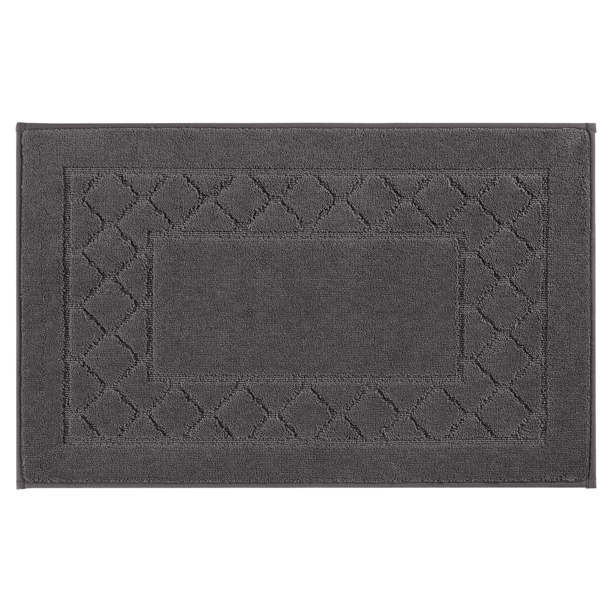 Absorbent Door Mat with Raised Geometric Pattern, Non-Slip Indoor Entryway Rug for Front Door, Kitchen, Bathroom, and Mudroom
