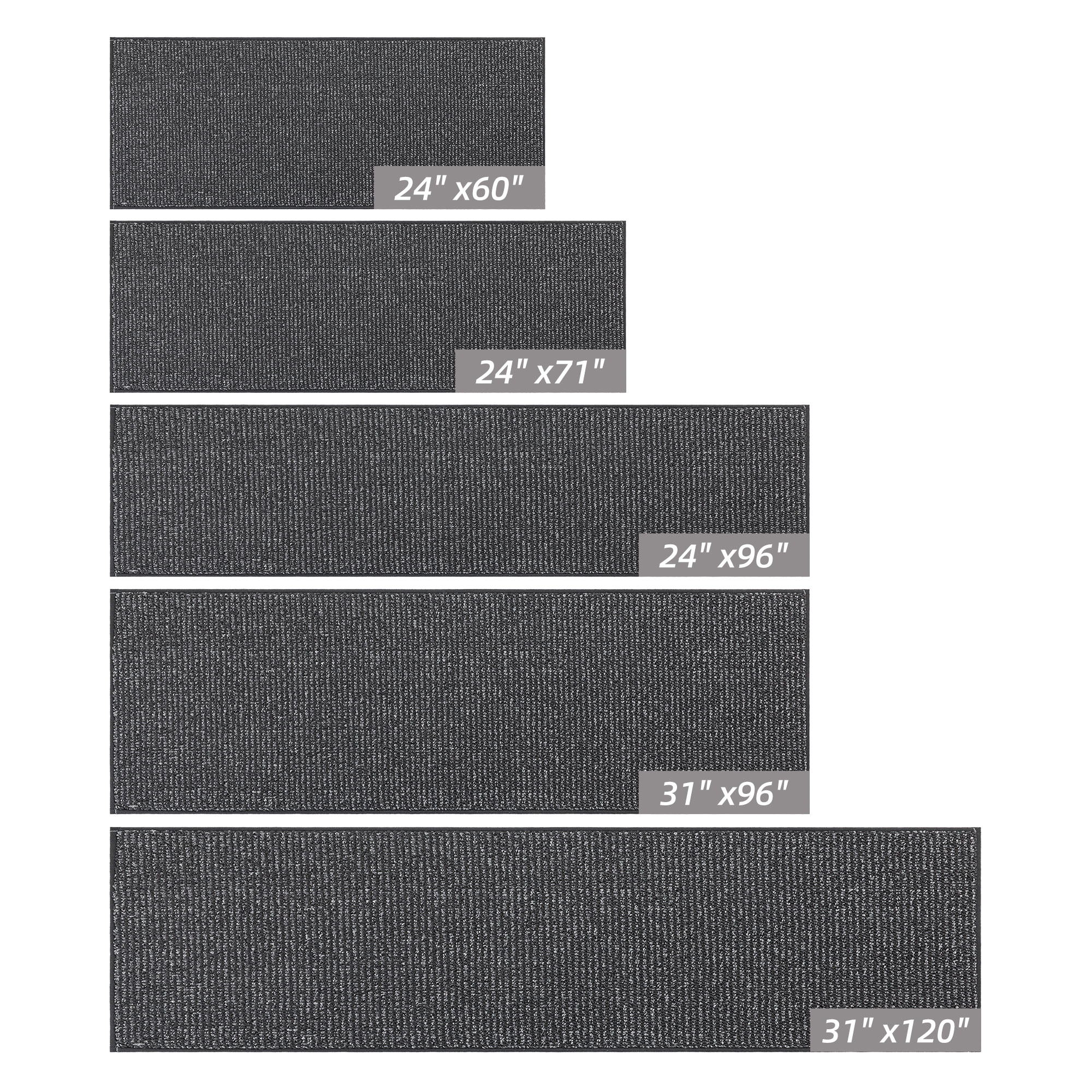 Non-Slip Front Door Mat, Absorbent Entryway Rug, Machine Washable