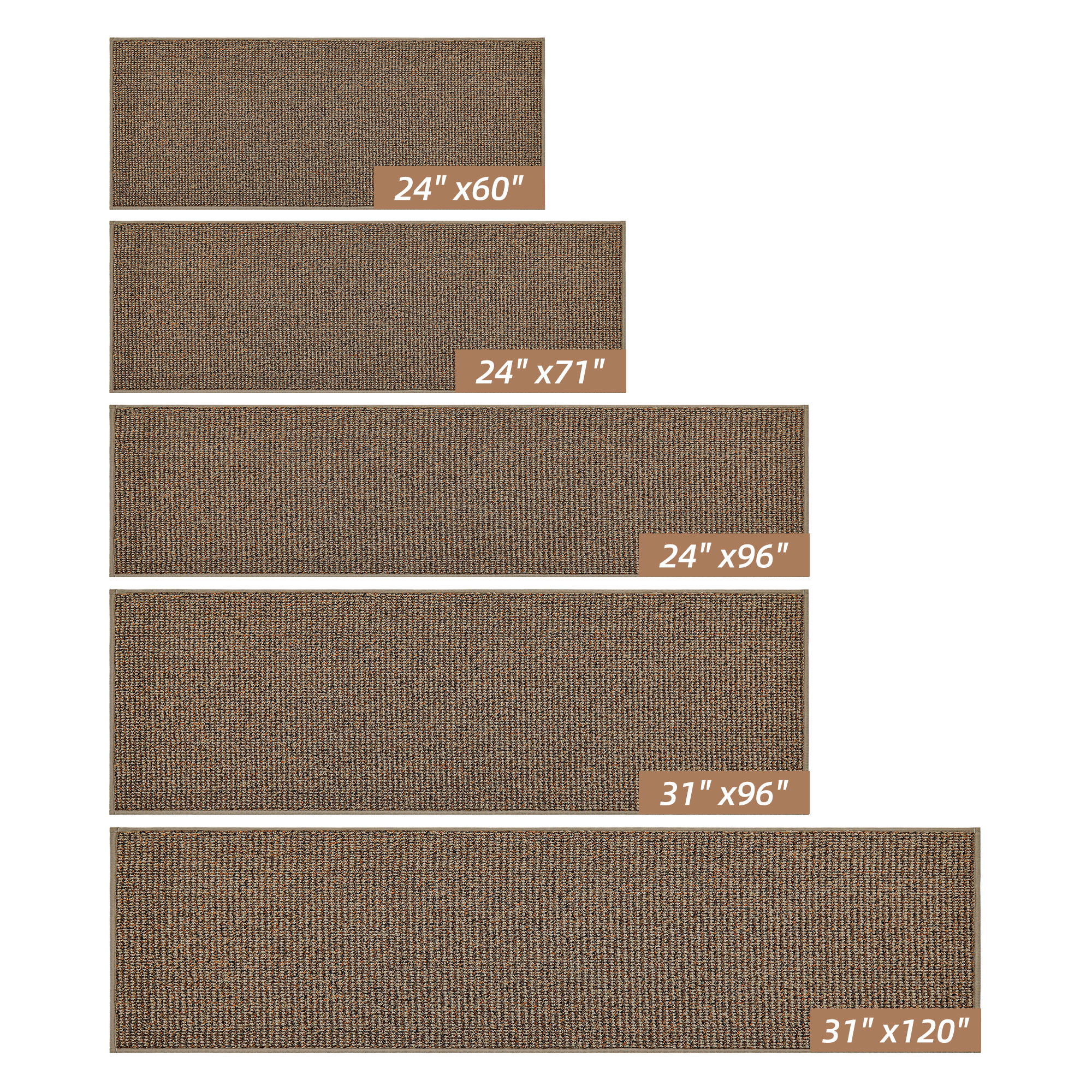 Non-Slip Front Door Mat, Absorbent Entryway Rug, Machine Washable