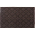 Brown doormat with diamond pattern on a white background