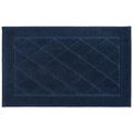 Geometric Border Door Mat, Absorbent Indoor Entrance Rug with Non-Slip Backing for Front Door, Bathroom, Kitchen, and Laundry Room