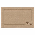 Indoor Door Mat, Absorbent Non-Slip Entryway Rug with Raised Border Design for Front Door, Patio, Bathroom, and Mudroom