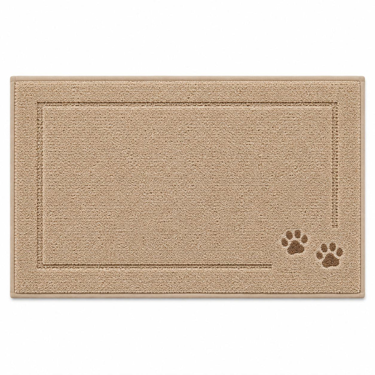 Indoor Door Mat, Absorbent Non-Slip Entryway Rug with Raised Border Design for Front Door, Patio, Bathroom, and Mudroom