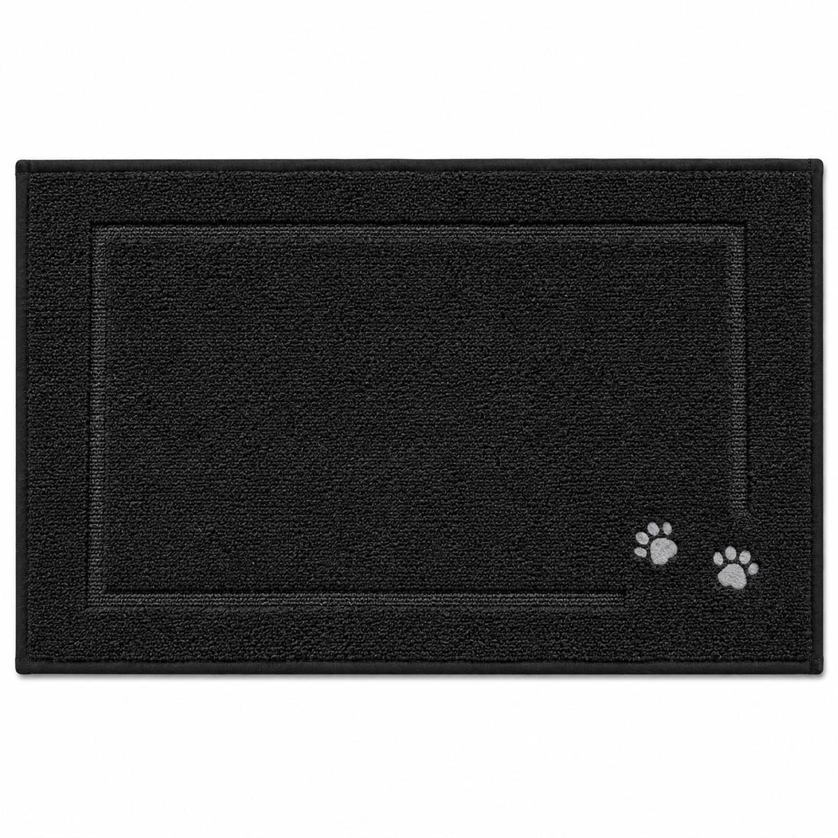 Indoor Door Mat, Absorbent Non-Slip Entryway Rug with Raised Border Design for Front Door, Patio, Bathroom, and Mudroom