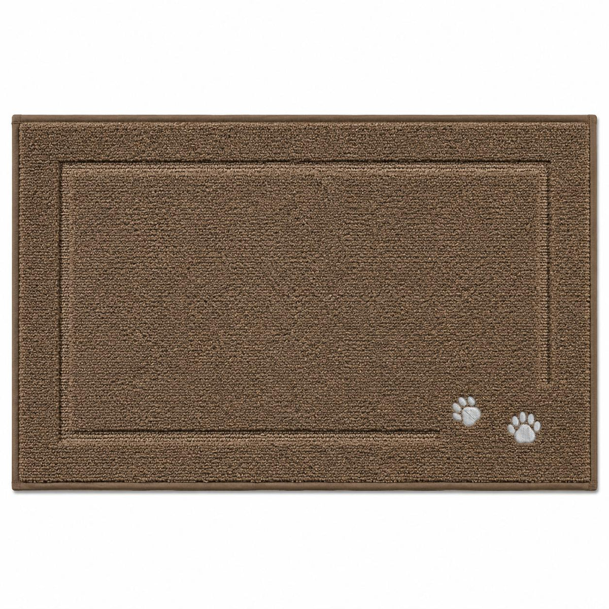 Indoor Door Mat, Absorbent Non-Slip Entryway Rug with Raised Border Design for Front Door, Patio, Bathroom, and Mudroom