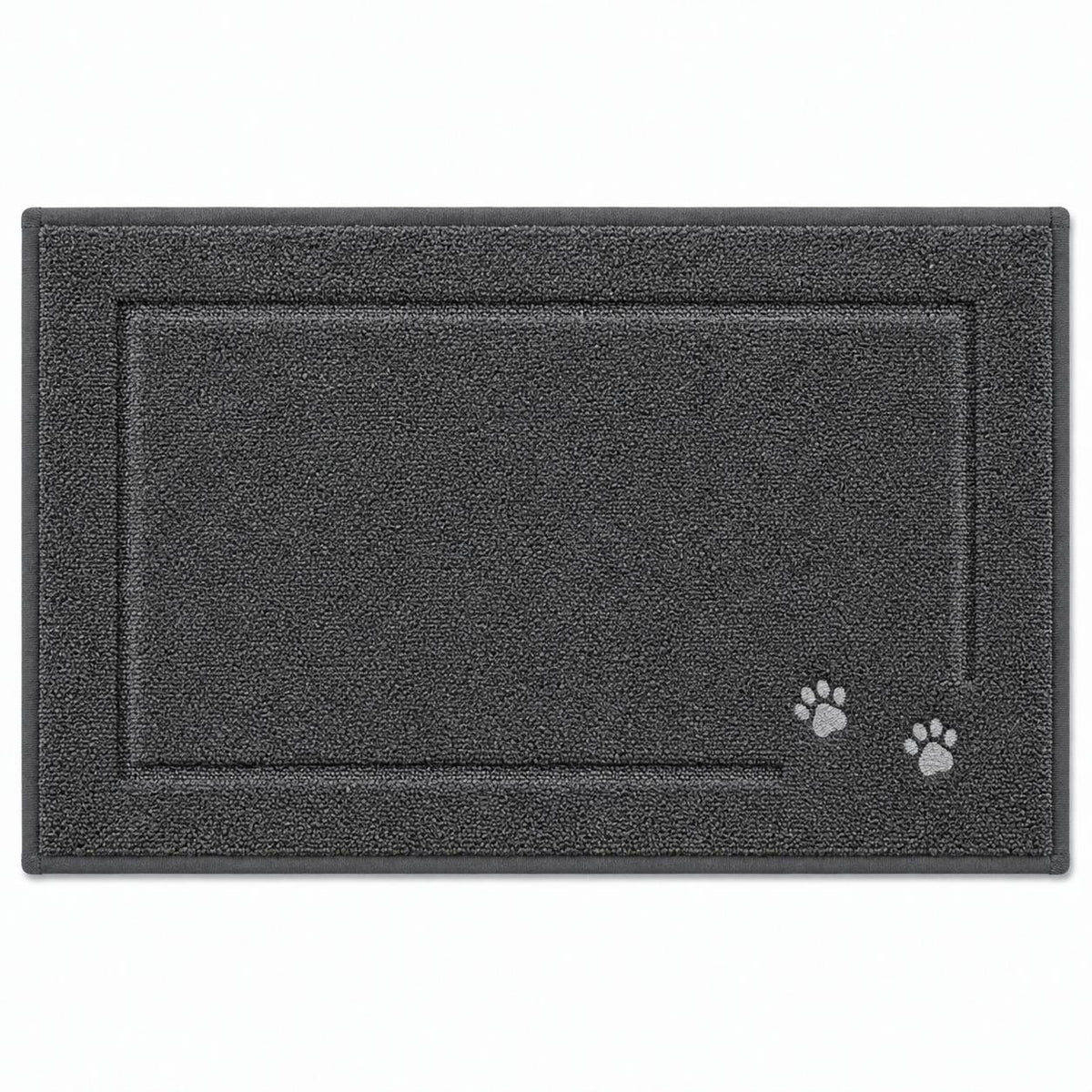 Indoor Door Mat, Absorbent Non-Slip Entryway Rug with Raised Border Design for Front Door, Patio, Bathroom, and Mudroom