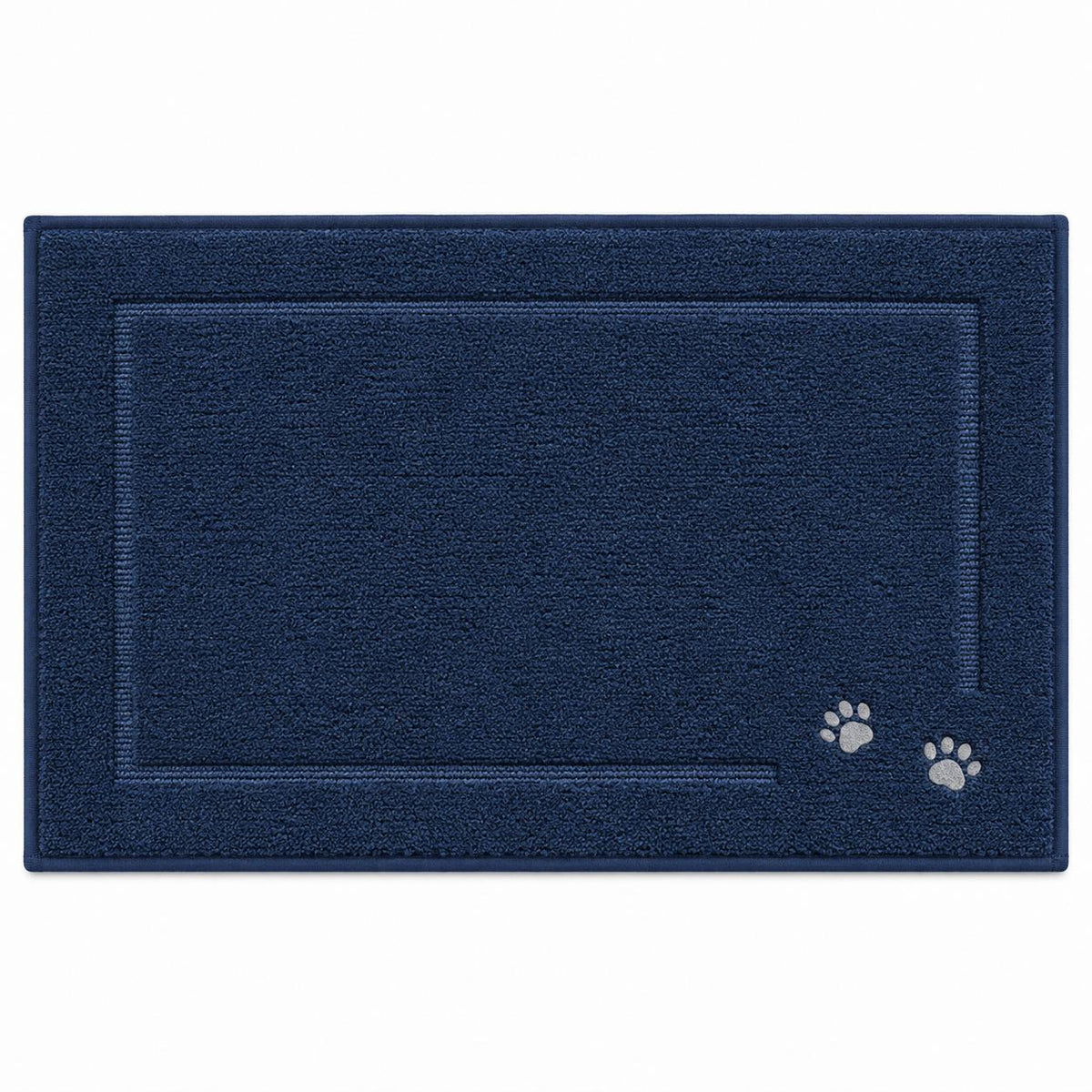 Indoor Door Mat, Absorbent Non-Slip Entryway Rug with Raised Border Design for Front Door, Patio, Bathroom, and Mudroom